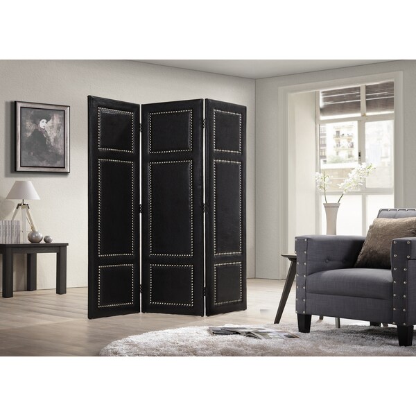 Shop Baxton Studio Rochelle Modern Contemporary 3Panel Dark Brown Faux