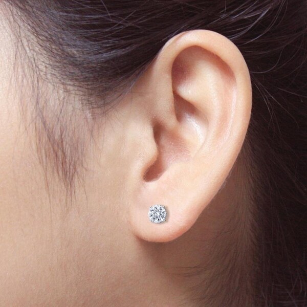 4 ct diamond stud earrings