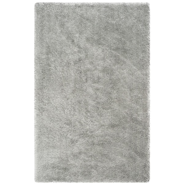 Safavieh Handmade Plush Memory Foam Shag Silver Polyester Rug - 8' x 10'