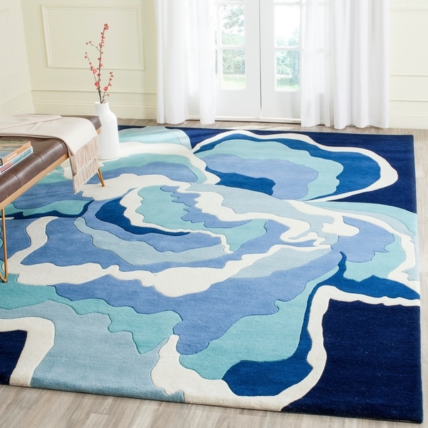Safavieh Handmade Allure Mediterranean/ Blue Wool Rug - 8' x 10'