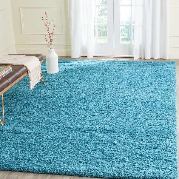 Safavieh Laguna Shag Turquoise Rug - 8' x 10'