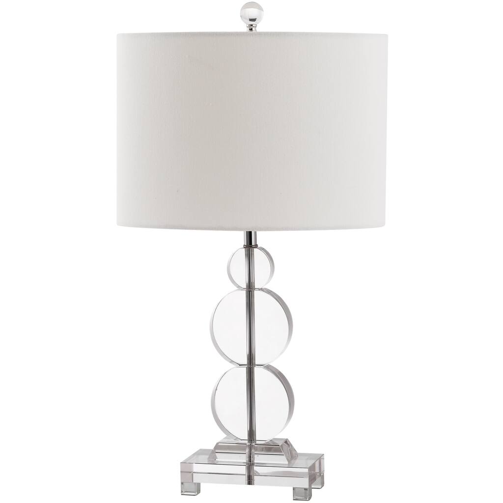 SAFAVIEH Lighting 23-inch Moira Crystal Clear Table Lamp - 13"x8"x22.5"