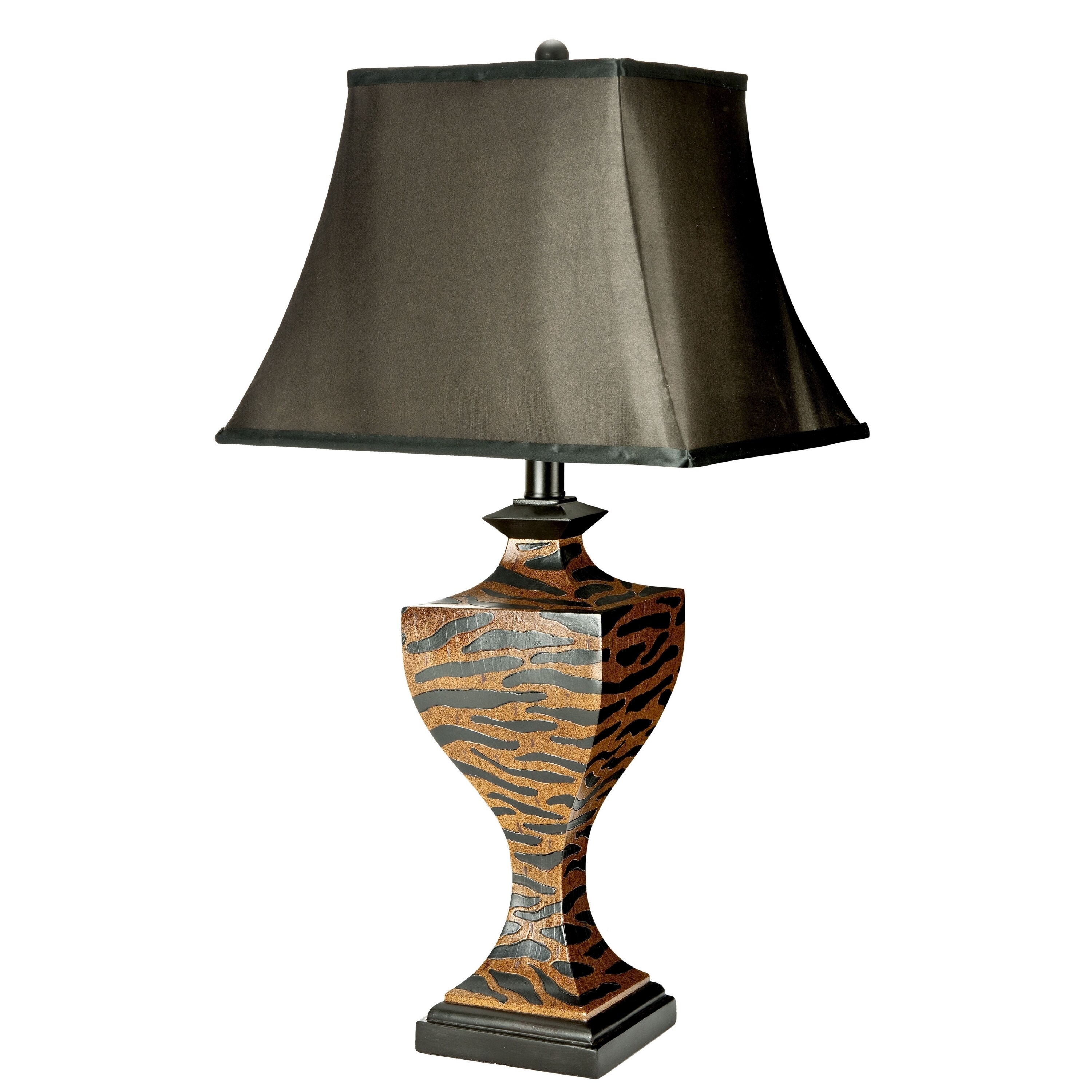 safari african table lamp