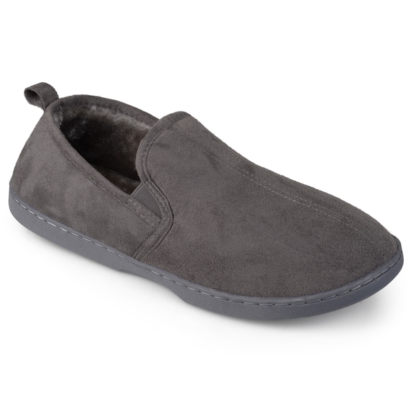 Shop Perry Ellis Men's Moccasin Microsuede Slippers - Free Shipping On ...