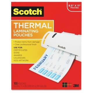 Scotch Thermal Laminating Pouches, Letter Size - 100/PK