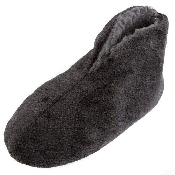 fleece lined bootie slippers