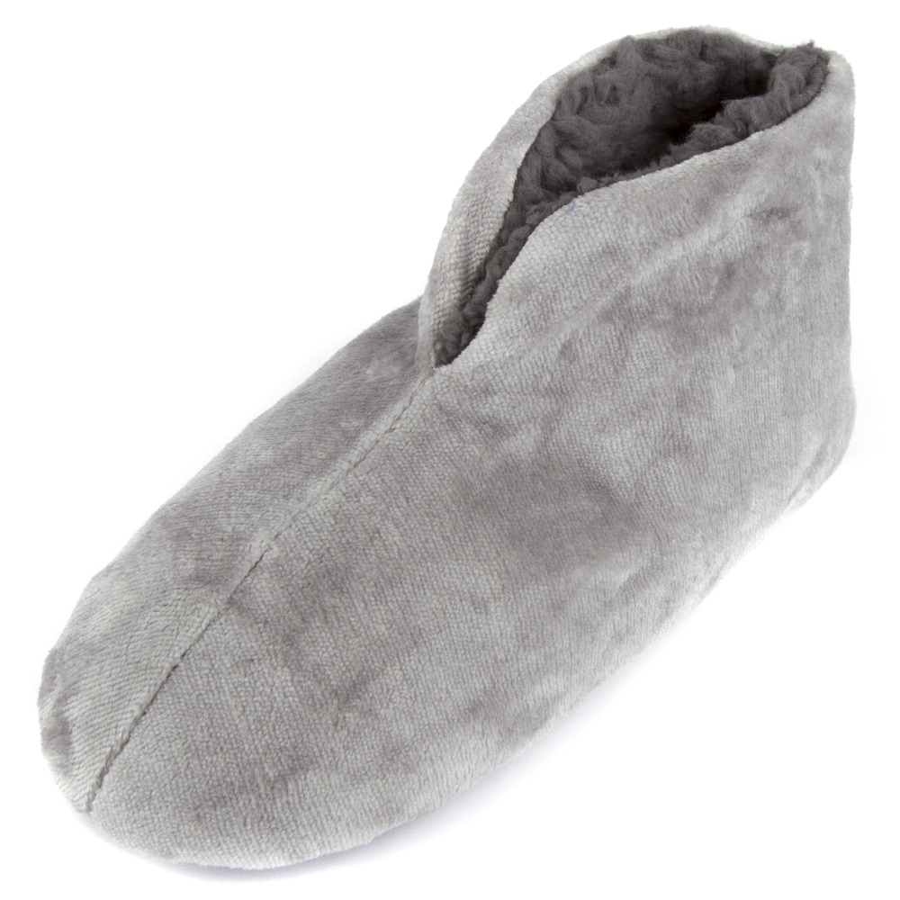 mens fleece slipper boots