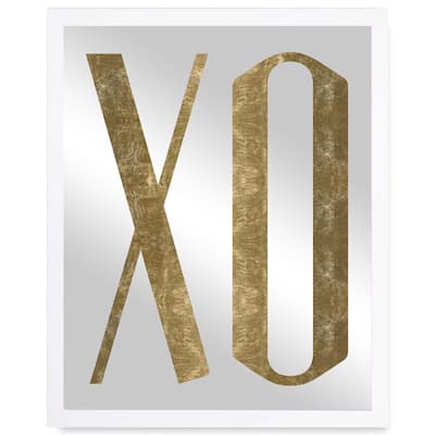 Oliver Gal 'Tall Love' Mirror - Grey - 20 x 24
