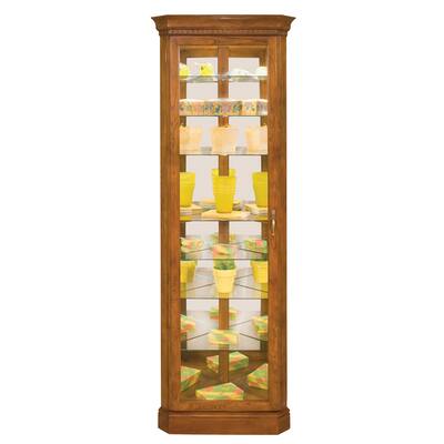 Philip Reinisch Co. Lighthouse Octave Eight-Shelf Corner Curio Cabinet