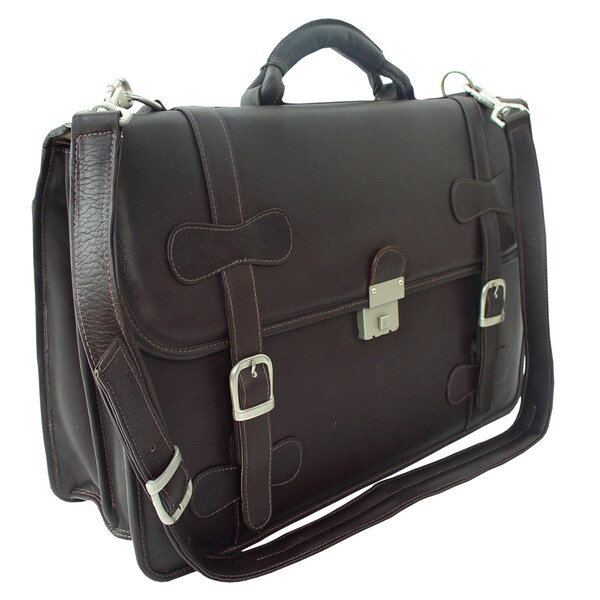 piel leather briefcase