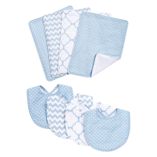 bib and burp cloth set