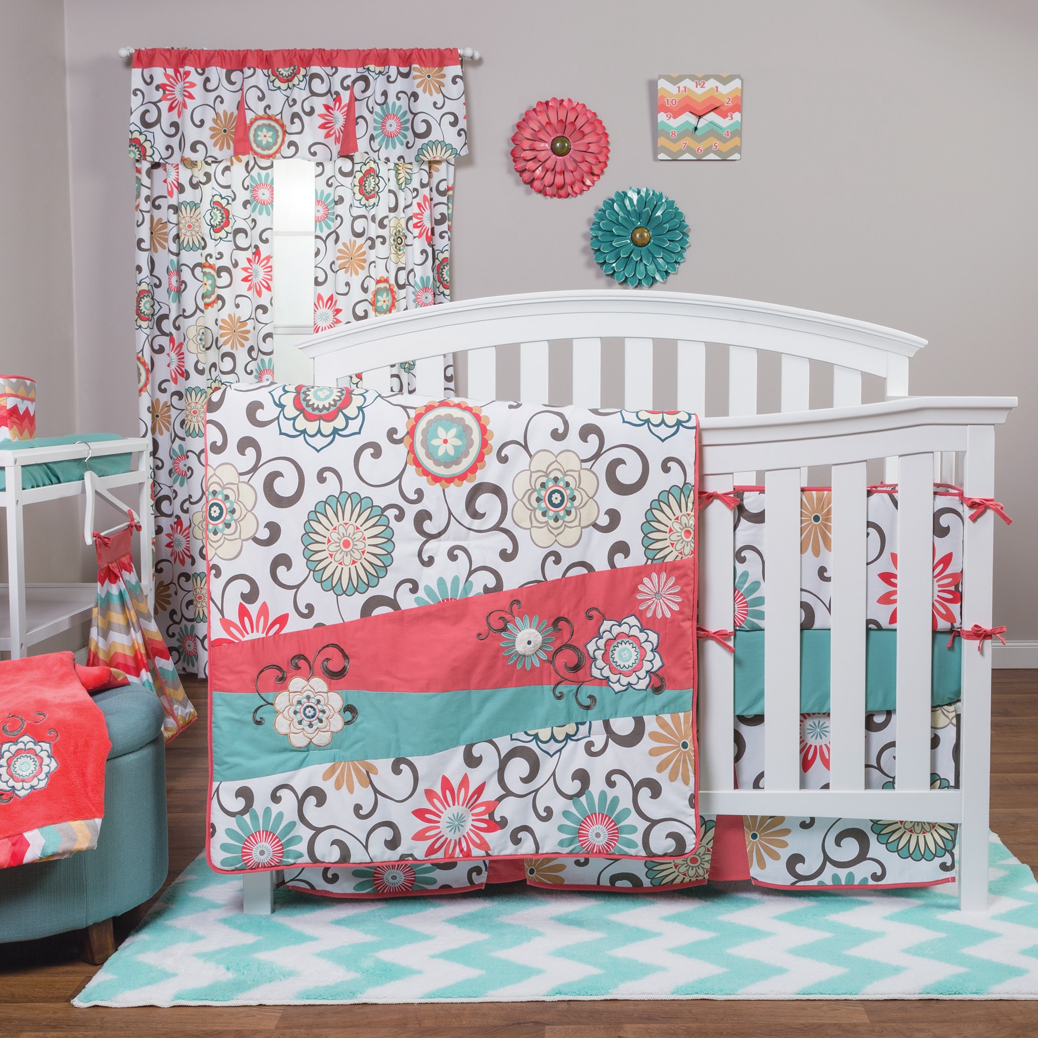 bright crib bedding