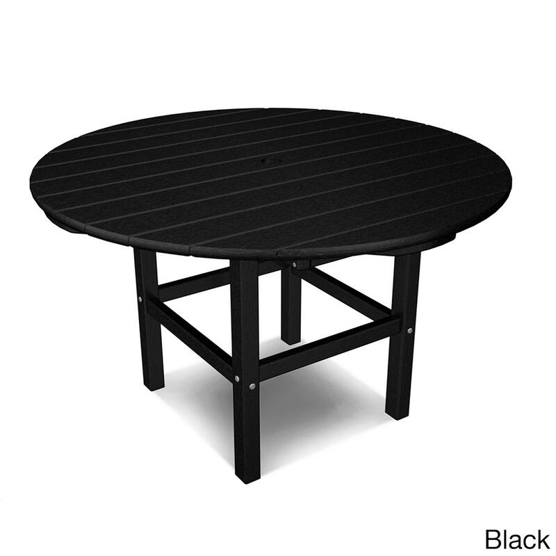 POLYWOOD Kids 38" Dining Table - Black