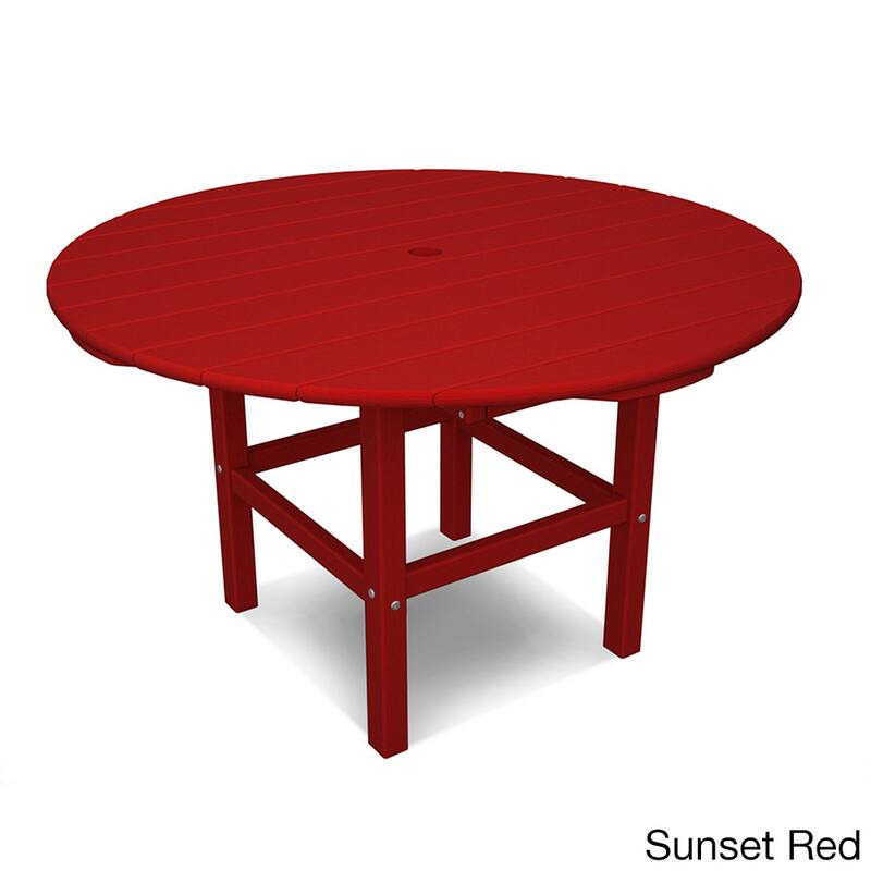 POLYWOOD Kids 38" Dining Table - Sunset Red