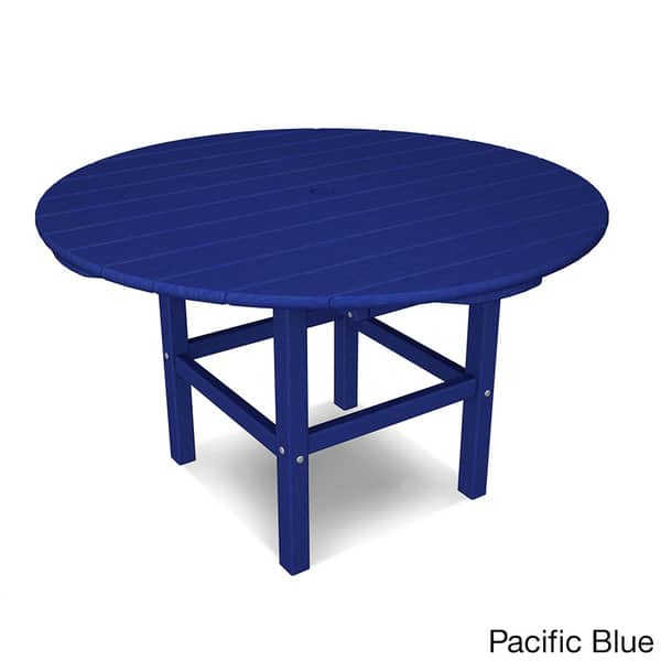 slide 2 of 6, POLYWOOD Kids 38" Dining Table Pacific Blue