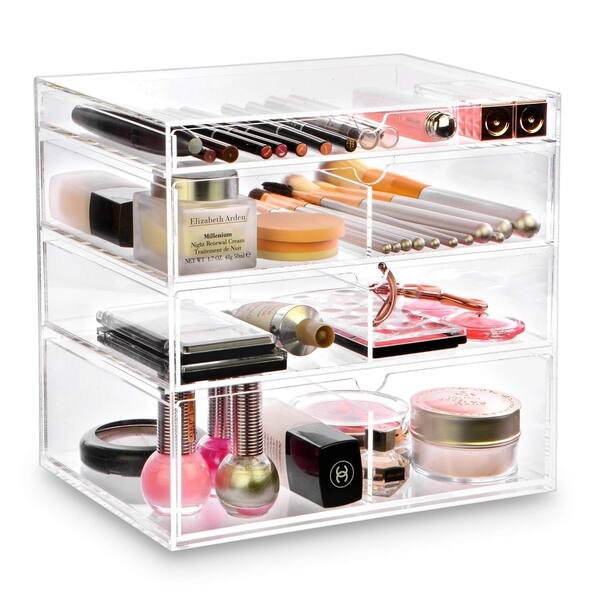 Shop Ikee Design Acrylic 4 Drawer Cosmetic Organizer Free