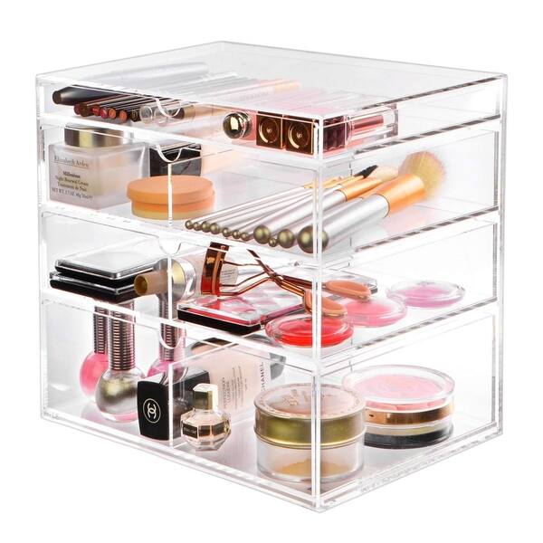 Shop Ikee Design Acrylic 4 Drawer Cosmetic Organizer Free