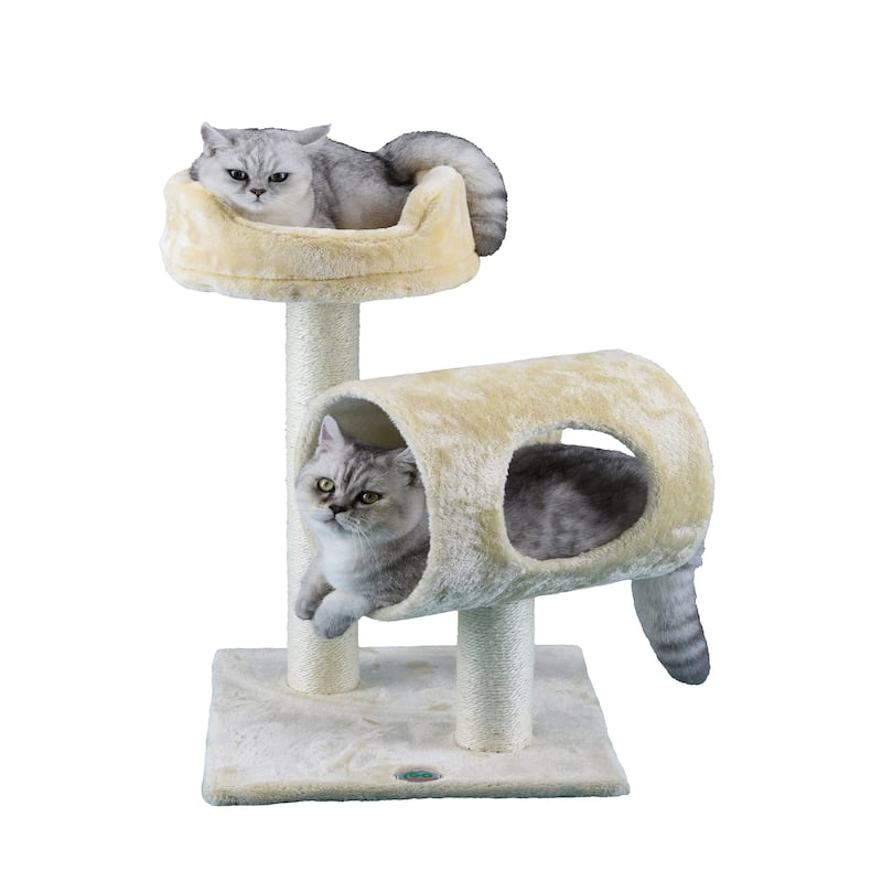 Go Pet Club 27-inch High Cat Tree Furniture