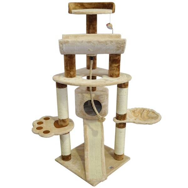 Shop Go Pet Club 57.5inch High Cat Tree Free Shipping Today
