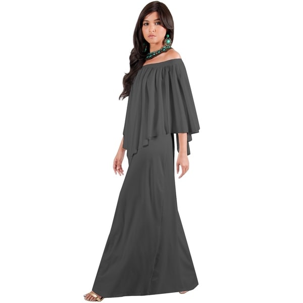 shoulderless dress with sleeves