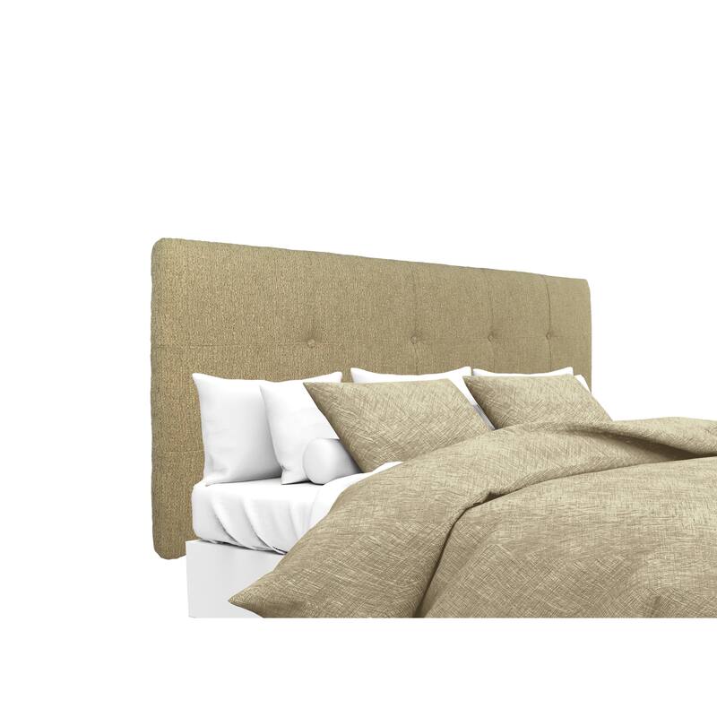 MJL Furniture Ali Button Tufted Text2 Olivia Doe Upholstered Headboard - California King