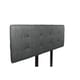 preview thumbnail 3 of 2, MJL Furniture Ali Button Tufted Text2 Olivia Charcoal Upholstered Headboard