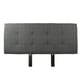 preview thumbnail 2 of 2, MJL Furniture Ali Button Tufted Text2 Olivia Charcoal Upholstered Headboard