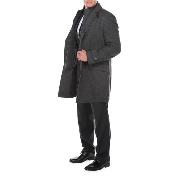 dark grey wool coat mens