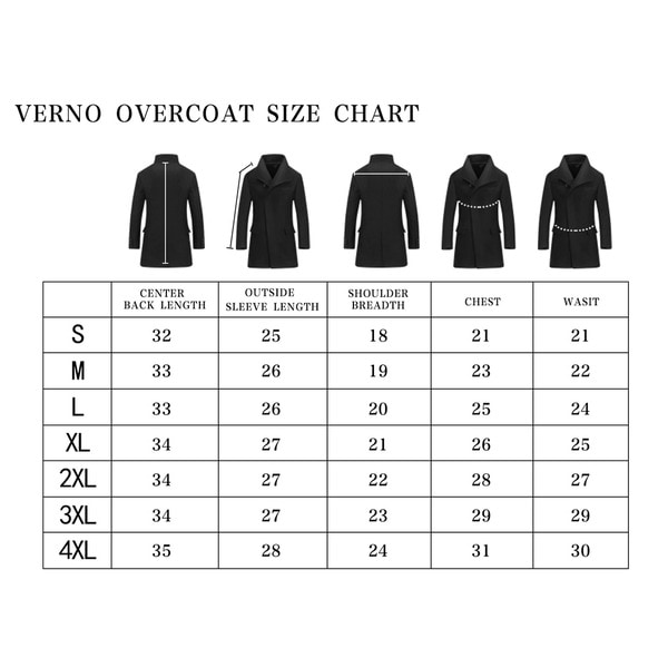 overcoat size