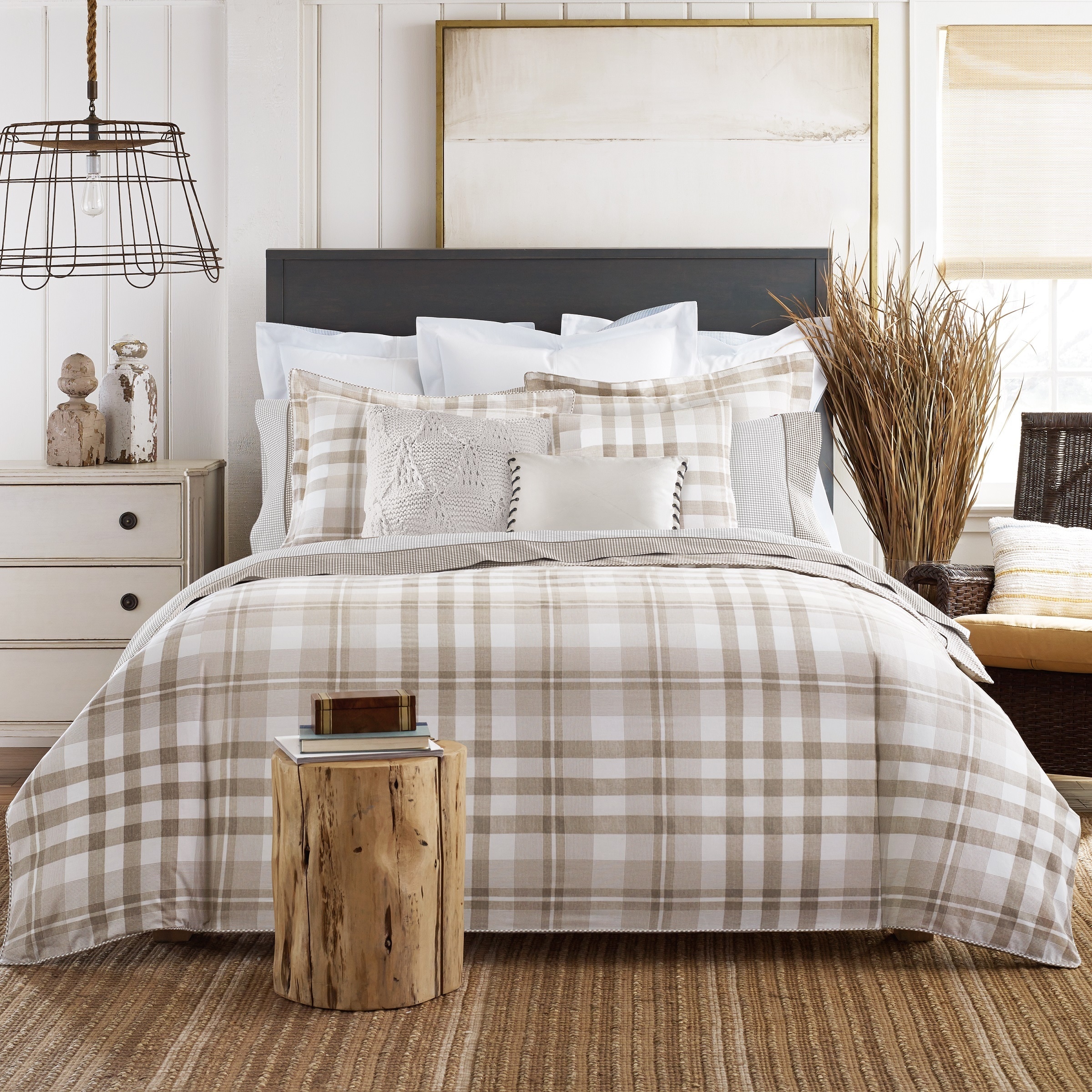 Shop Tommy Hilfiger Cotton Range Plaid 3 Piece Comforter Set