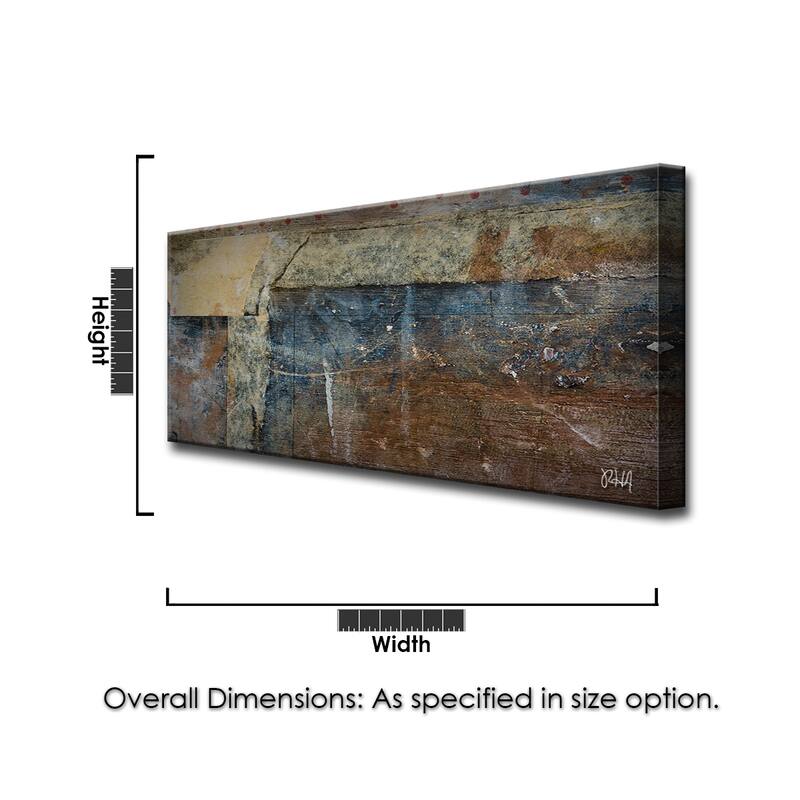 Abstract ABS XIII' Modern Rustic Canvas Wall Art