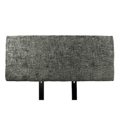 MJL Furniture Ali Button Tufted Atlas Steel Upholstered Headboard