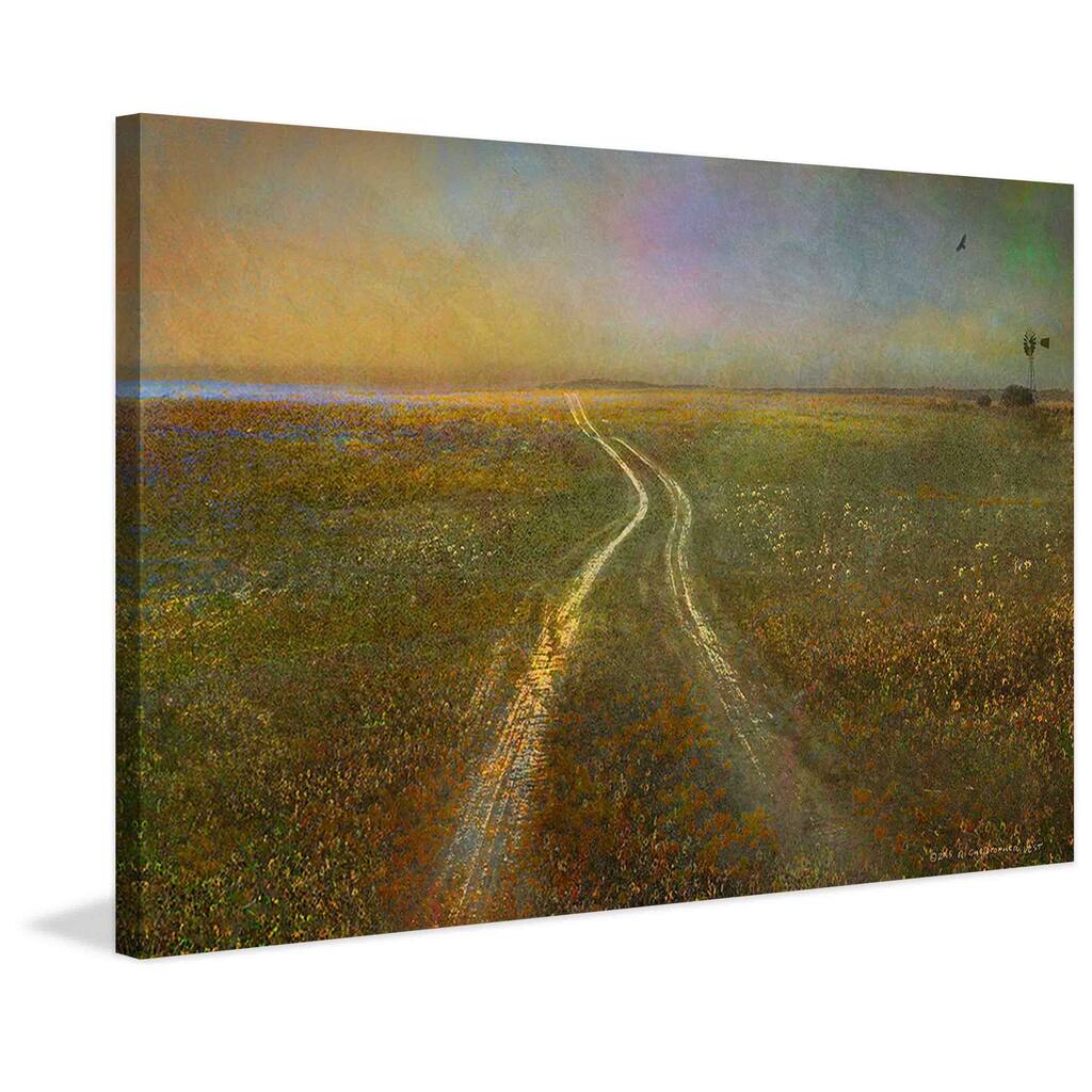 Marmont Hill - Long Road To Horizon by Chris Vest Painting Print on Canvas - Multi-Color