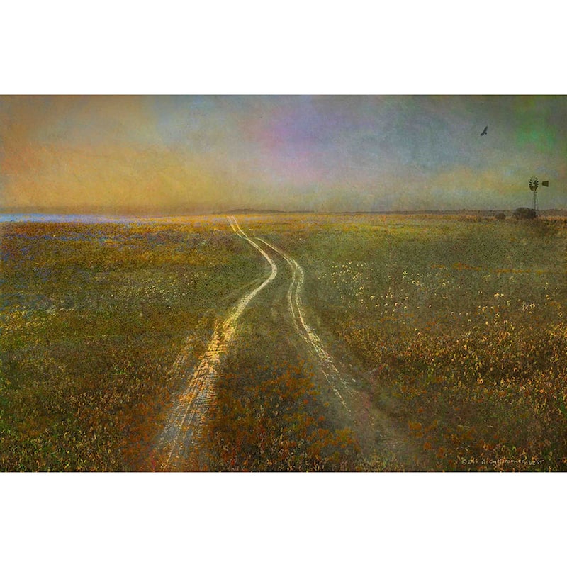 Marmont Hill - Long Road To Horizon by Chris Vest Painting Print on Canvas - Multi-Color