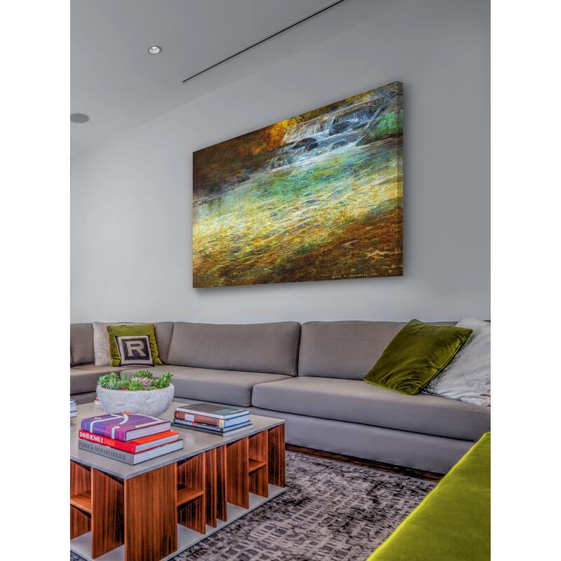 Marmont Hill - Waterfall Impressions by Chris Vest Painting Print on Canvas - Multi-Color