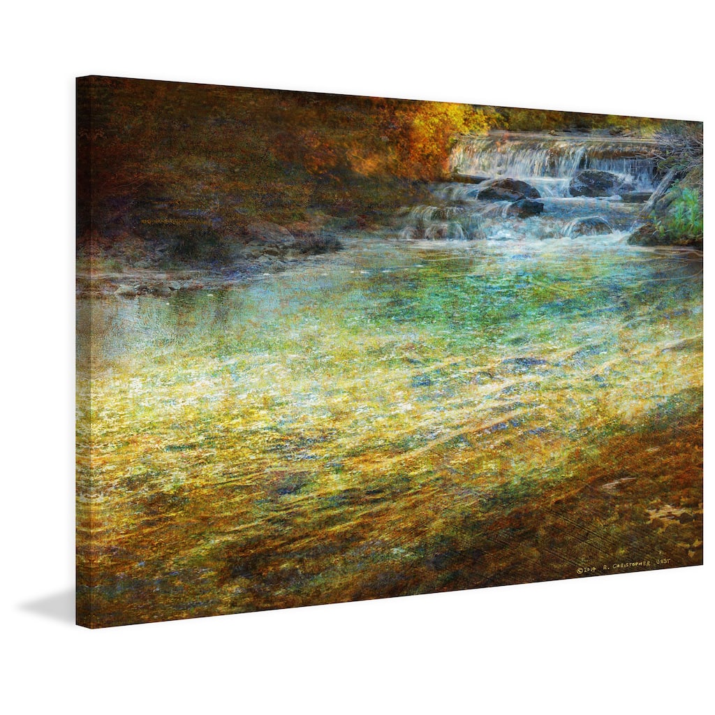 Marmont Hill - Waterfall Impressions by Chris Vest Painting Print on Canvas - Multi-Color