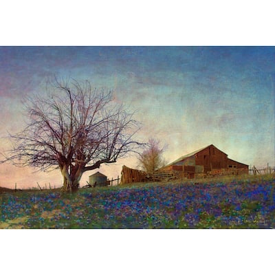 Marmont Hill - Handmade Barn On Hill Painting Print on Canvas