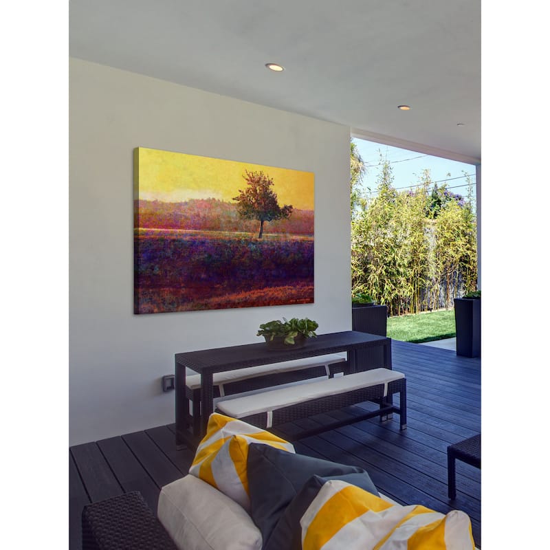 Marmont Hill - Lone Tree Sunset by Chris Vest Painting Print on Canvas - Multi-Color