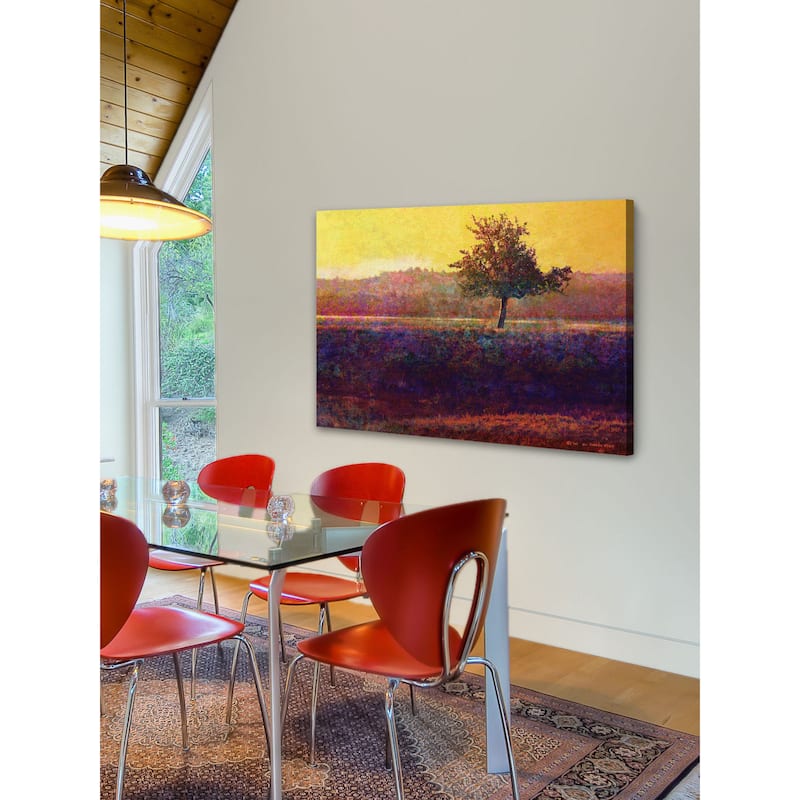 Marmont Hill - Lone Tree Sunset by Chris Vest Painting Print on Canvas - Multi-Color