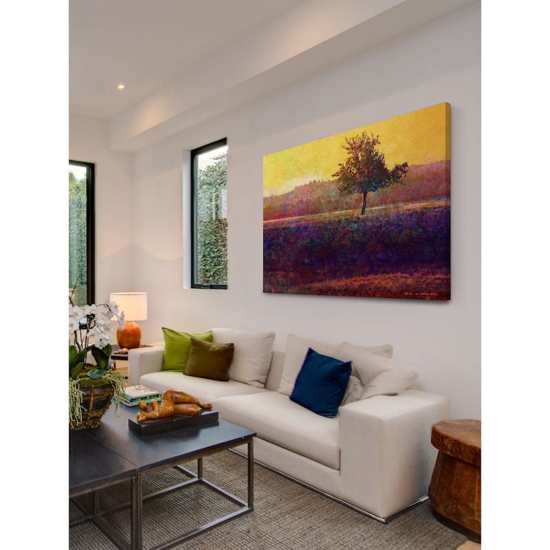 Marmont Hill - Lone Tree Sunset by Chris Vest Painting Print on Canvas - Multi-Color