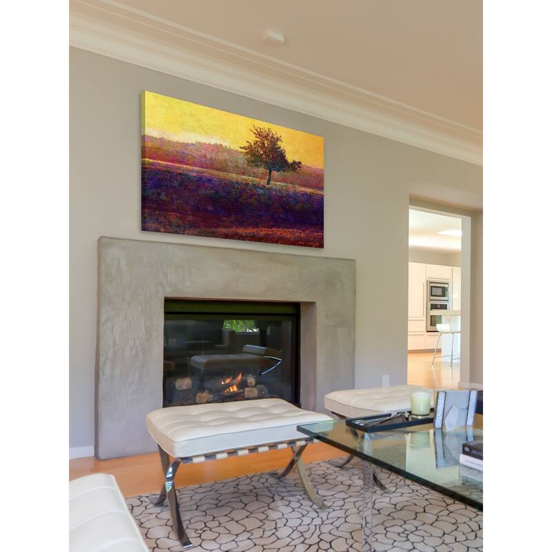 Marmont Hill - Lone Tree Sunset by Chris Vest Painting Print on Canvas - Multi-Color