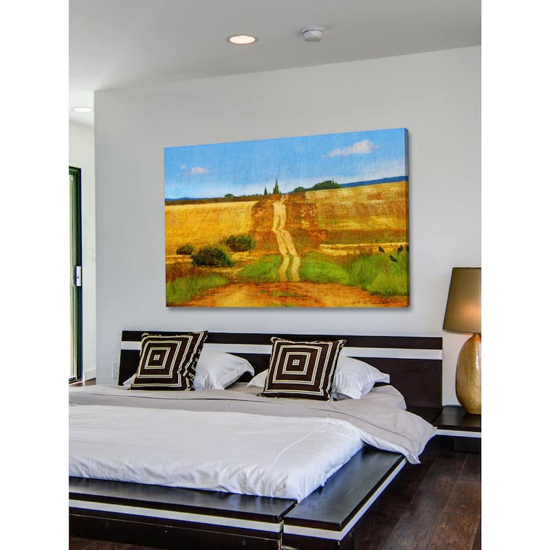 Marmont Hill - Impressionist Road by Chris Vest Painting Print on Canvas - Multi-Color