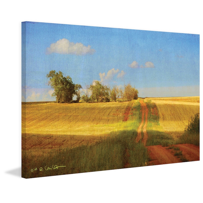 Marmont Hill - Road Old House by Chris Vest Painting Print on Canvas - Multi-Color