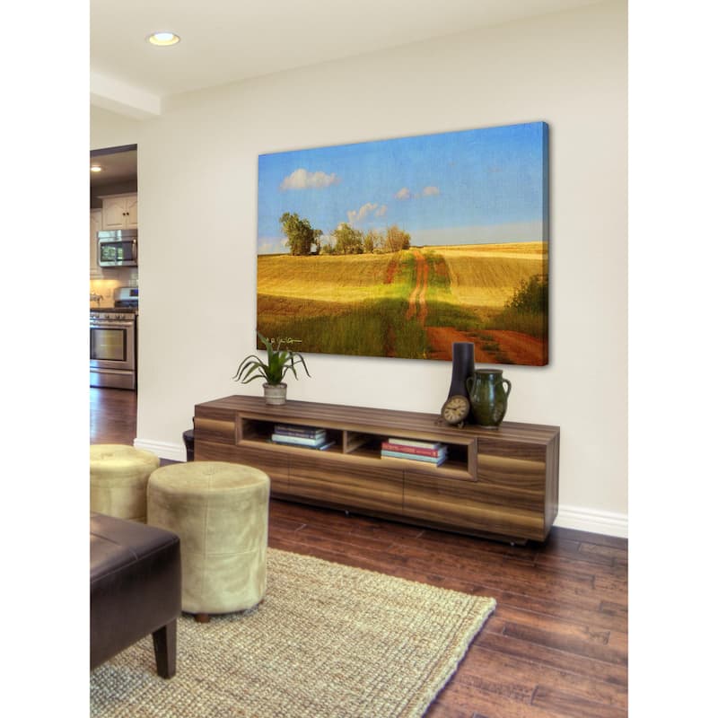 Marmont Hill - Road Old House by Chris Vest Painting Print on Canvas - Multi-Color