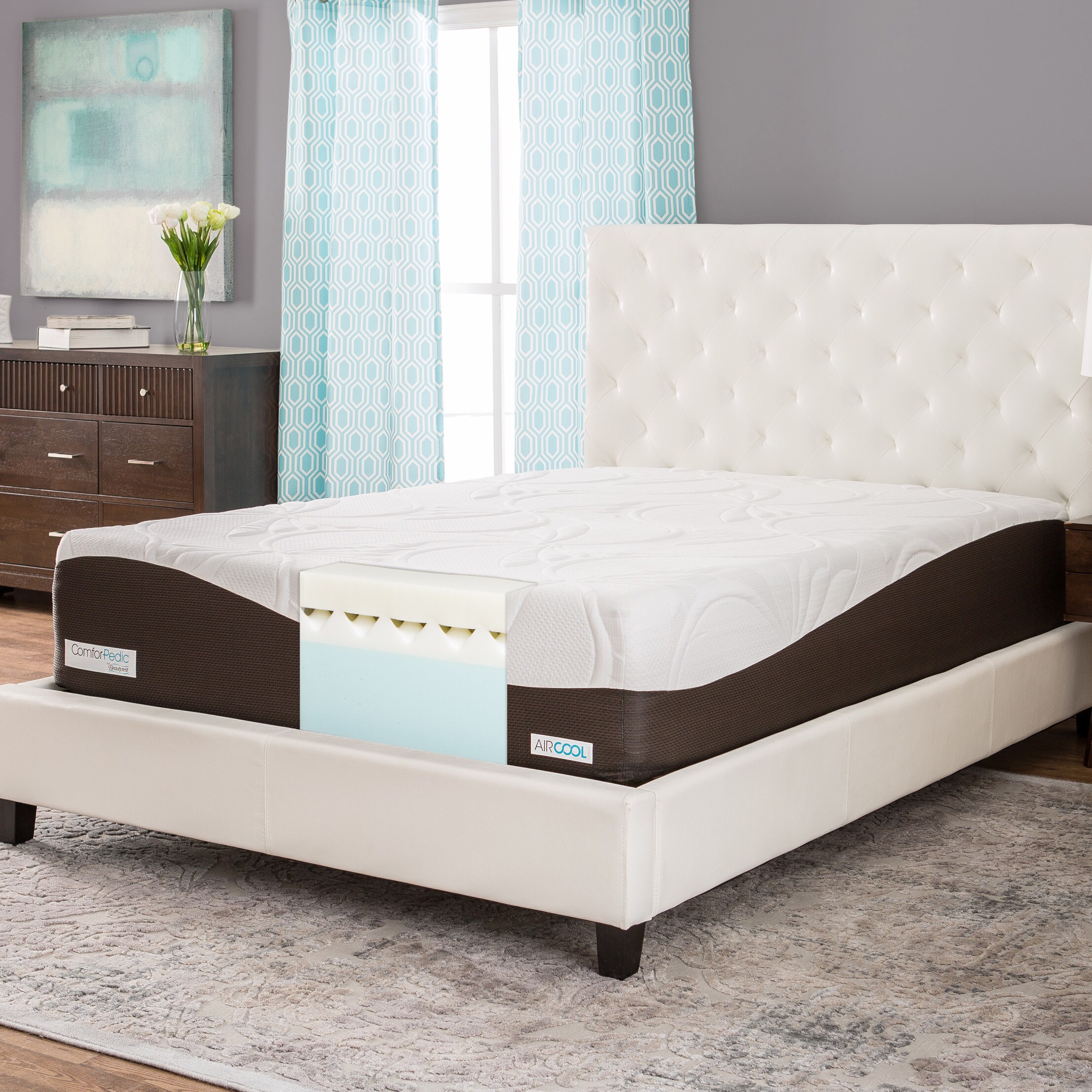 shop-comforpedic-from-beautyrest-14-inch-full-size-memory-foam-mattress