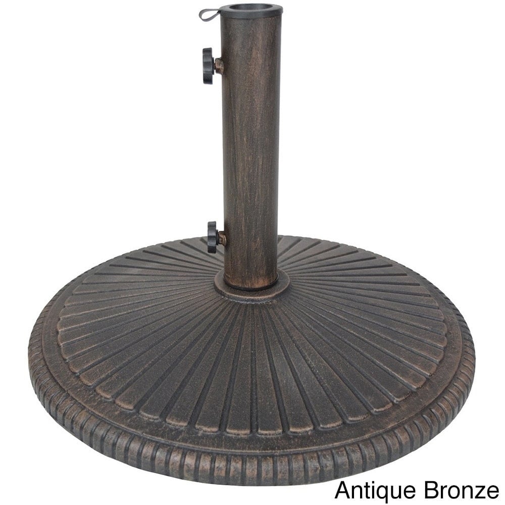 Heavy Duty Cast Iron 50 lb Umbrella Stand Bronze eBay