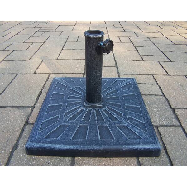 Shop Black Friday Deals On Cast Polyresin Odyssey Square Rust Free 26 Lb Umbrella Stand Overstock 10910808