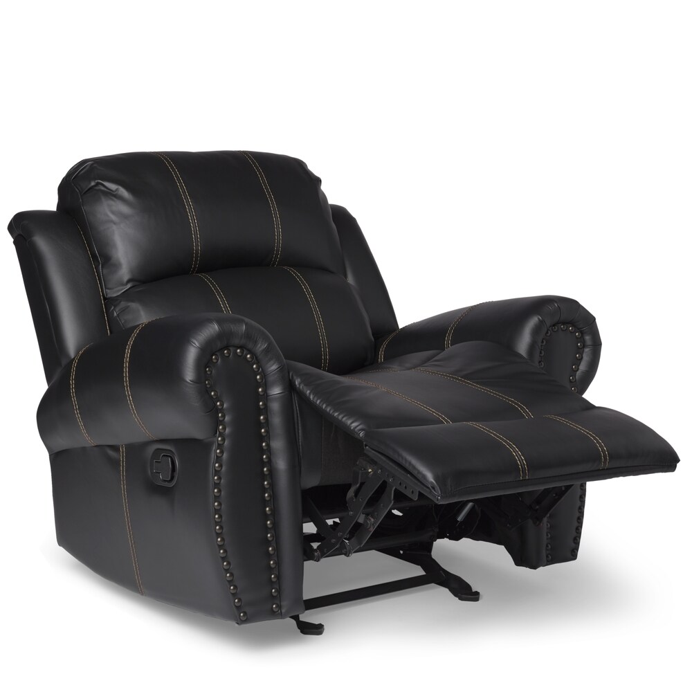4baby deluxe faux leather glider chair