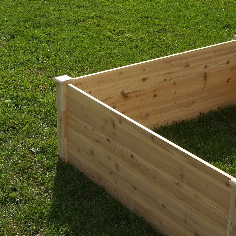 Riverstone Industries Eden Quick Assembly 17.5-inch Raised Garden Bed (4x4)