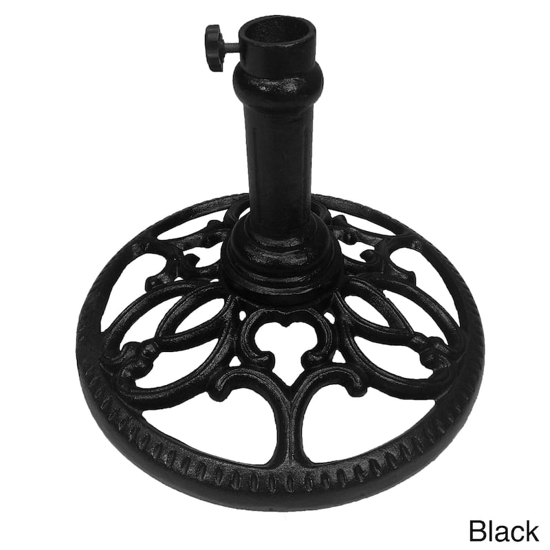 18-inch 23 lb. Round Umbrella Stand - Black